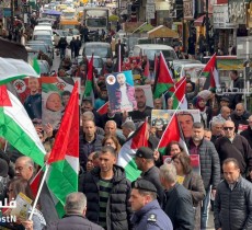 مسيرات حاشدة ووقفات اسنادية لغزة والأسرى في مختلف محافظات الضفة